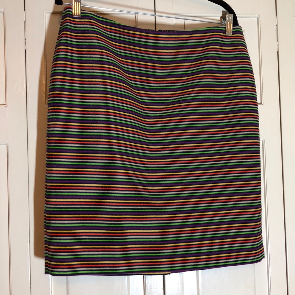 Talbots Classic Skirt Lots of Bright Colors but Subtle SZ 14P